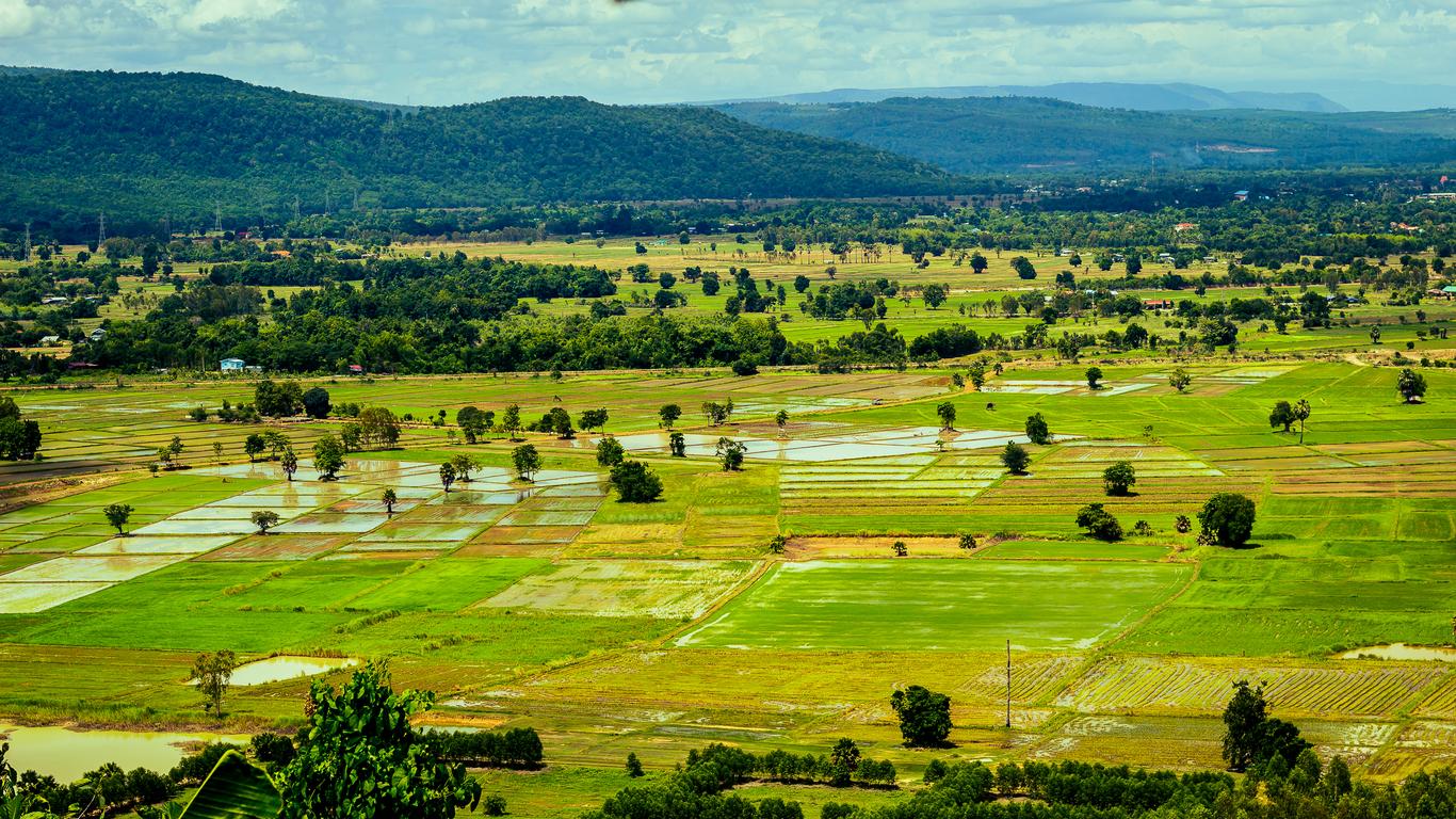 A golden temple in Phitsanulok, Thailand.