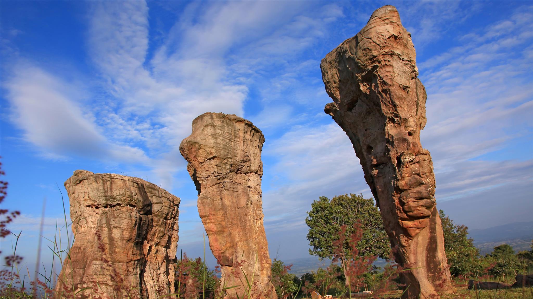 Rock outcrops in chaiyaphum, Thailand
