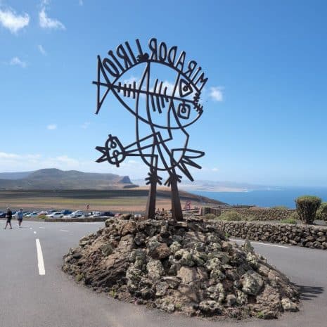 Sculpture outside Mirador del Rio