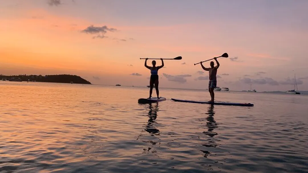 Sunset Paddle Boarding